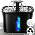 Black Matte Pet Water Fountain – Premium Filtration & Silent Flow