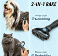 Professional Pet Deshedding Brush – Stainless Steel, Gentle on Skin