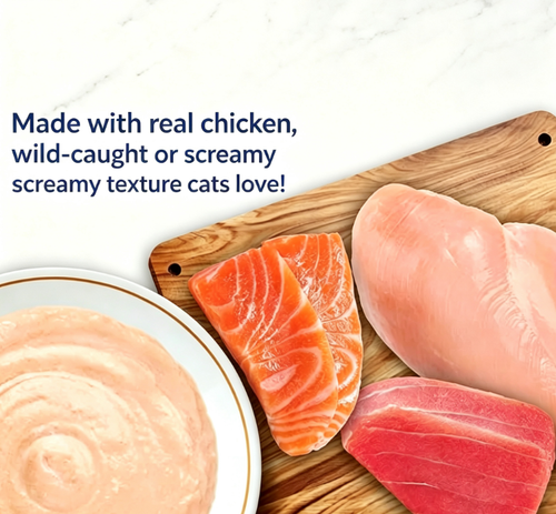 Grain‑Free Soft Cat Chews – Salmon & Chicken Flavor, Rich in Omega‑3
